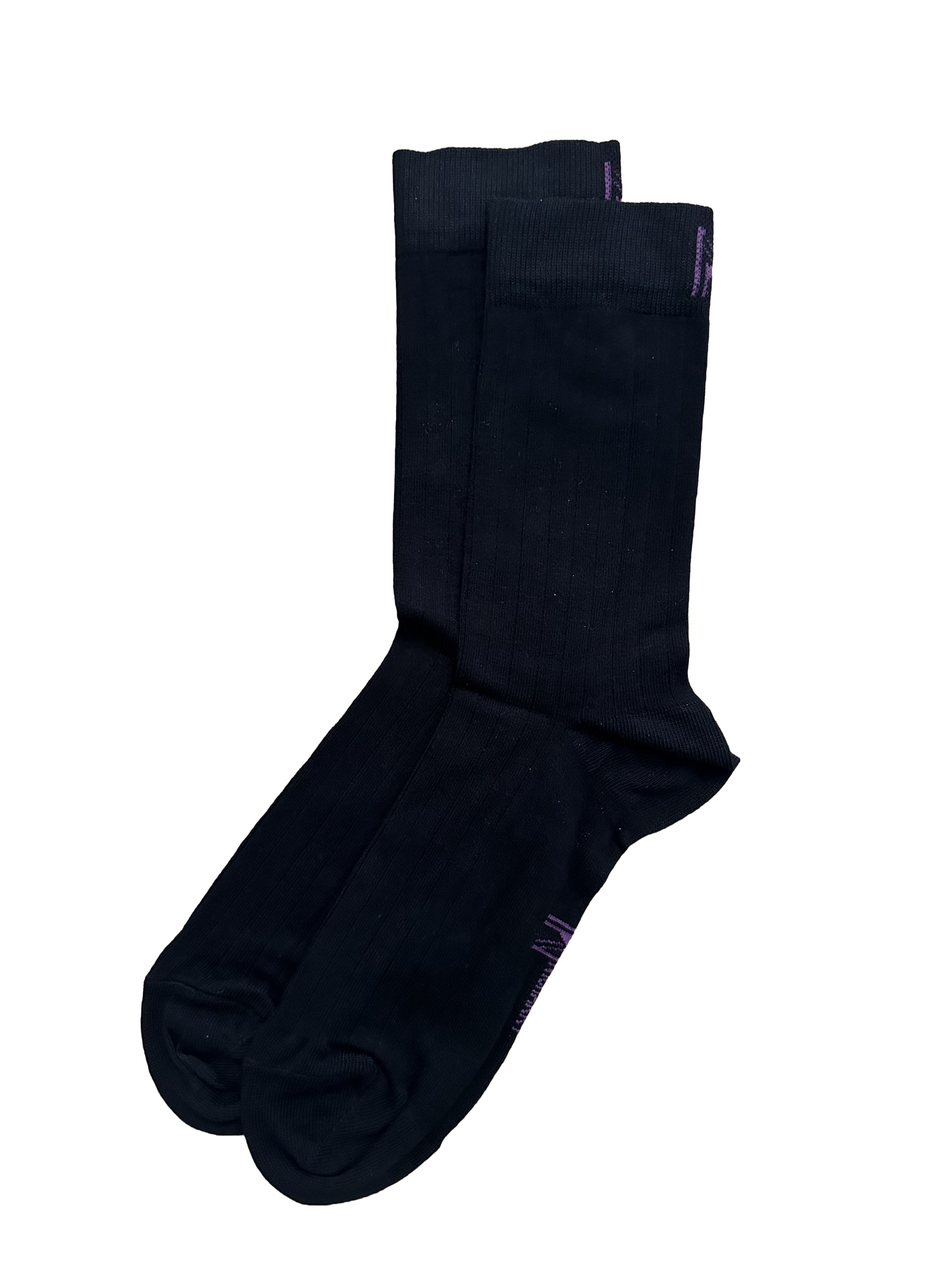 Black Ribbed Sock (7-11)