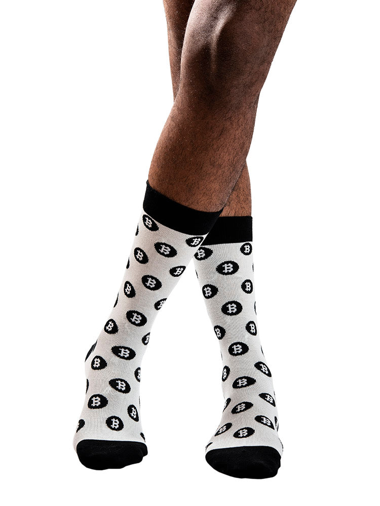 BitCoin Crypto Black Sock (7-11) – Nic Harry Bamboo