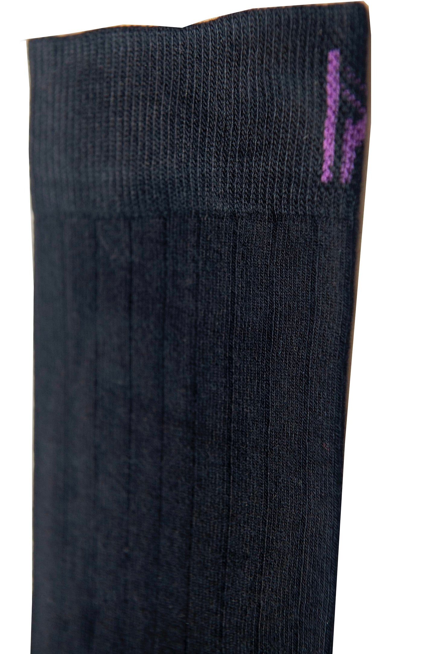 Black Ribbed Sock (7-11)