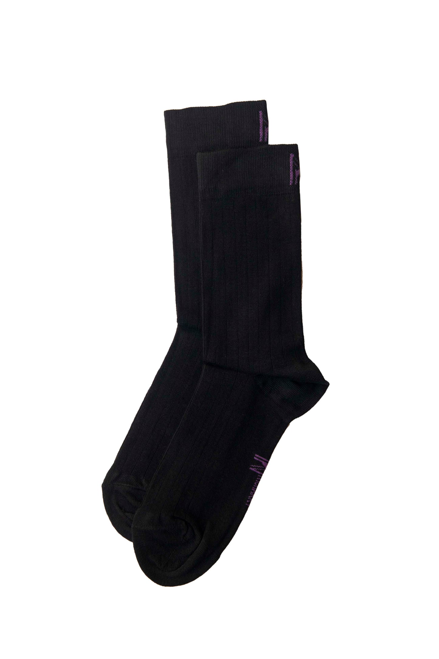 Black Ribbed Sock (7-11)