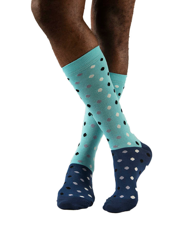 Blue Raindrop Sock (7-11)